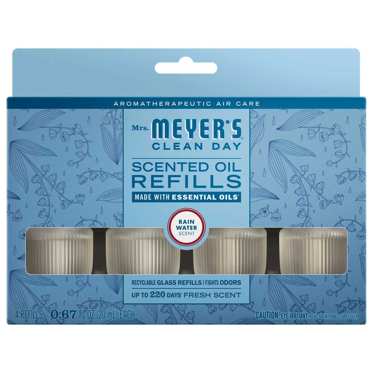 Rain Water Plug In Scented Oil Refill, 4-Pack